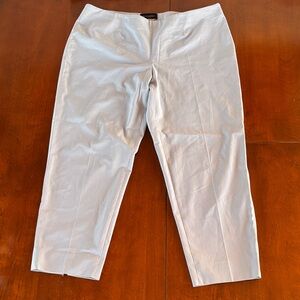 Piazza Sempione Audrey Straight Leg Cropped Pants, Light Gray